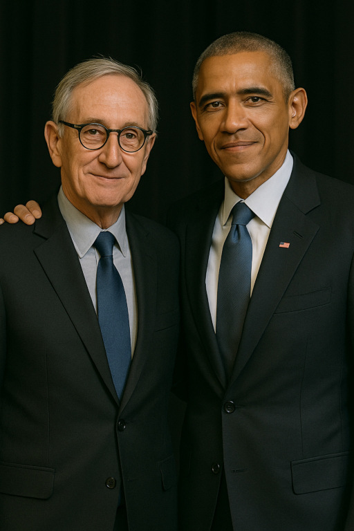 Arthur Hawthorne with President Obama